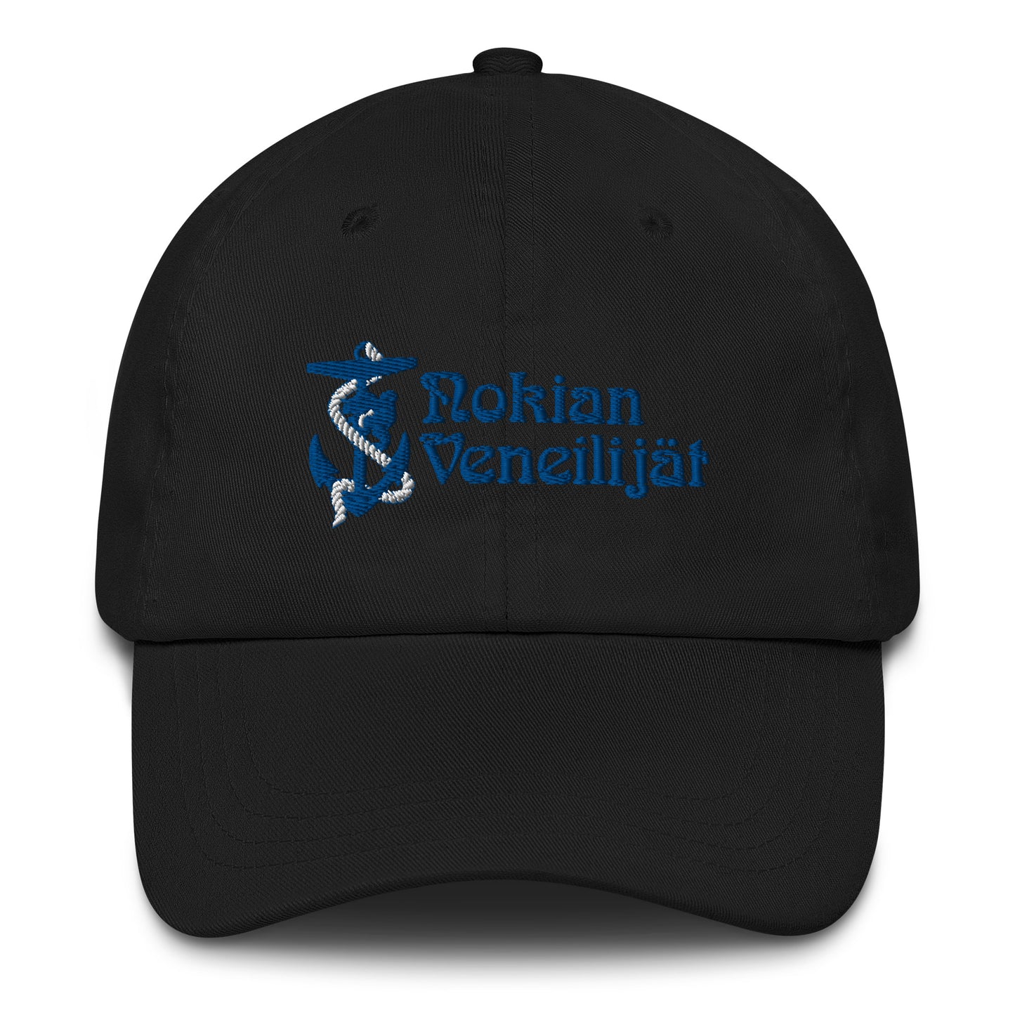 Matalaprofiilinen lippis brodeeratulla Nokian Veneilijät logolla