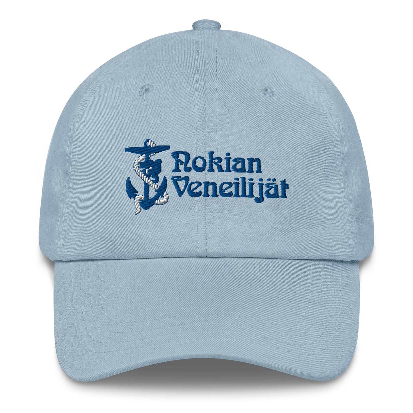 Matalaprofiilinen lippis brodeeratulla Nokian Veneilijät logolla