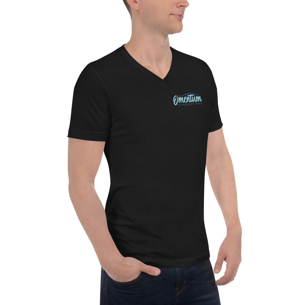 Premium T-Paita V-kaula-aukolla