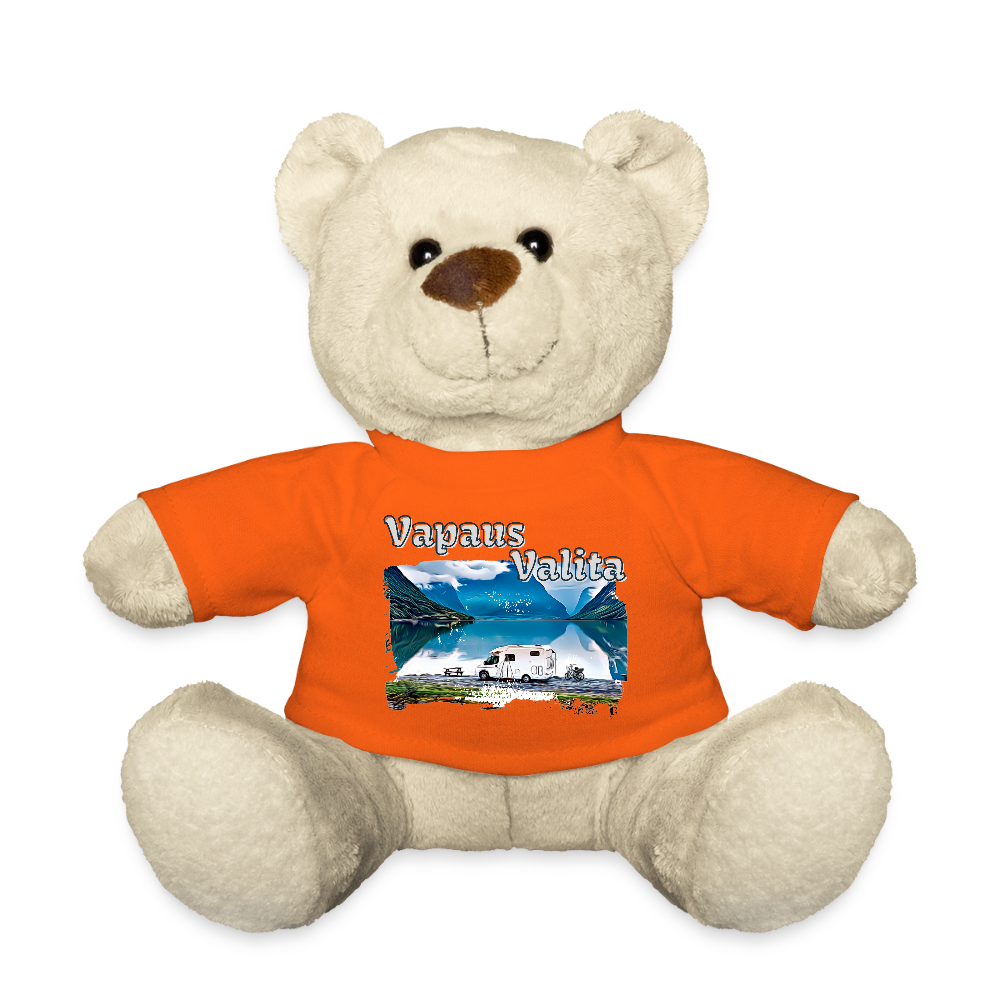 Matkapehmo - Nalle Vapaus Valita printillä - kultaoranssi