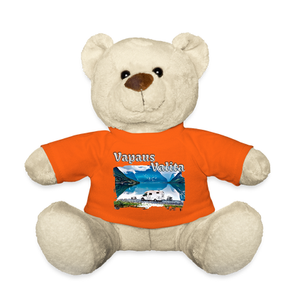 Matkapehmo - Nalle Vapaus Valita printillä - kultaoranssi