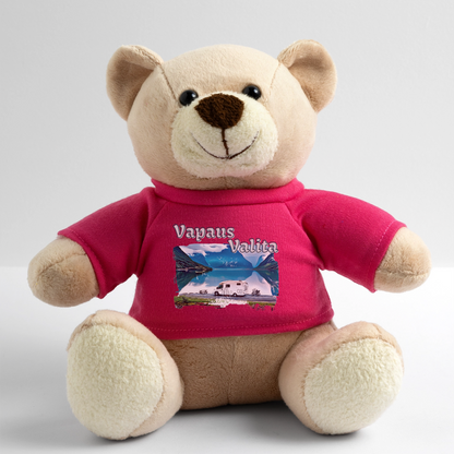 Matkapehmo - Nalle Vapaus Valita printillä - pinkki