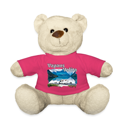 Matkapehmo - Nalle Vapaus Valita printillä - pinkki