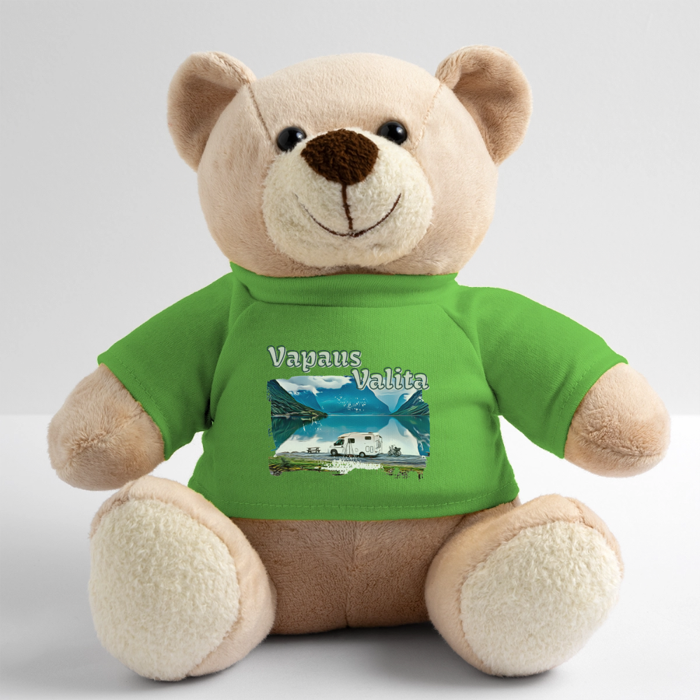 Matkapehmo - Nalle Vapaus Valita printillä - vaaleanvihreä