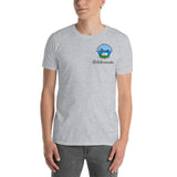 Perus T-paita SF-Caravan Valkeakosken seutu logolla ja "Hakalanranta" tekstillä