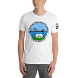 T-paita isolla SF-Caravan Valkeakosken Seutu ry:n logolla