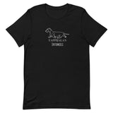 Premium T-paita Tappijalan logolla ja koirasi omalla nimellä